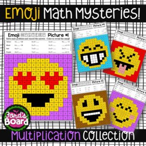 Emoji Mystery Pictures Multiplication
